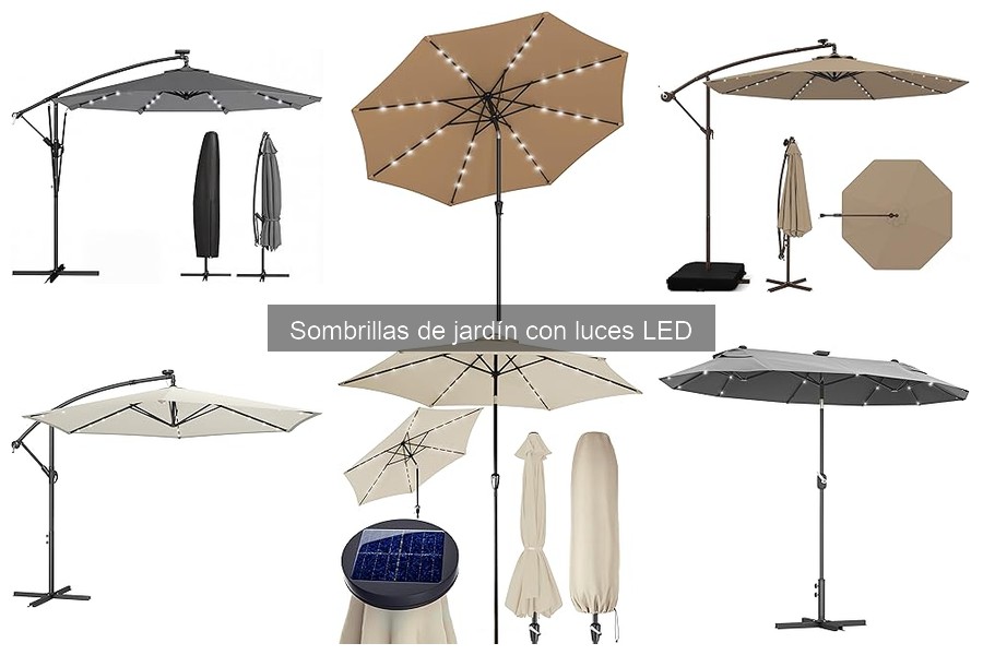 Cómo instalar y mantener sombrillas de jardín con luces LED