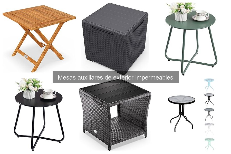 Cómo limpiar mesas auxiliares de exterior impermeables