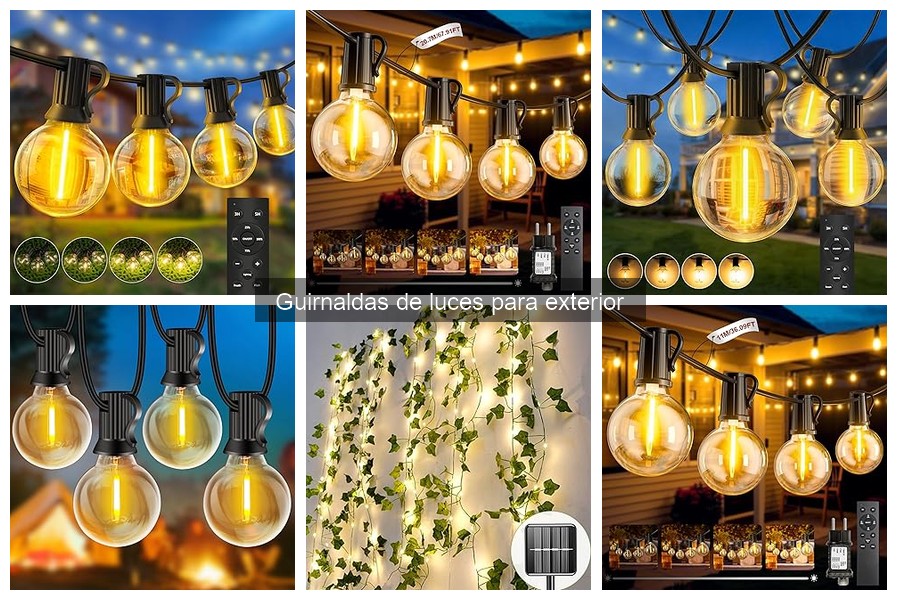 Cómo mantener guirnaldas de luces para exterior correctamente