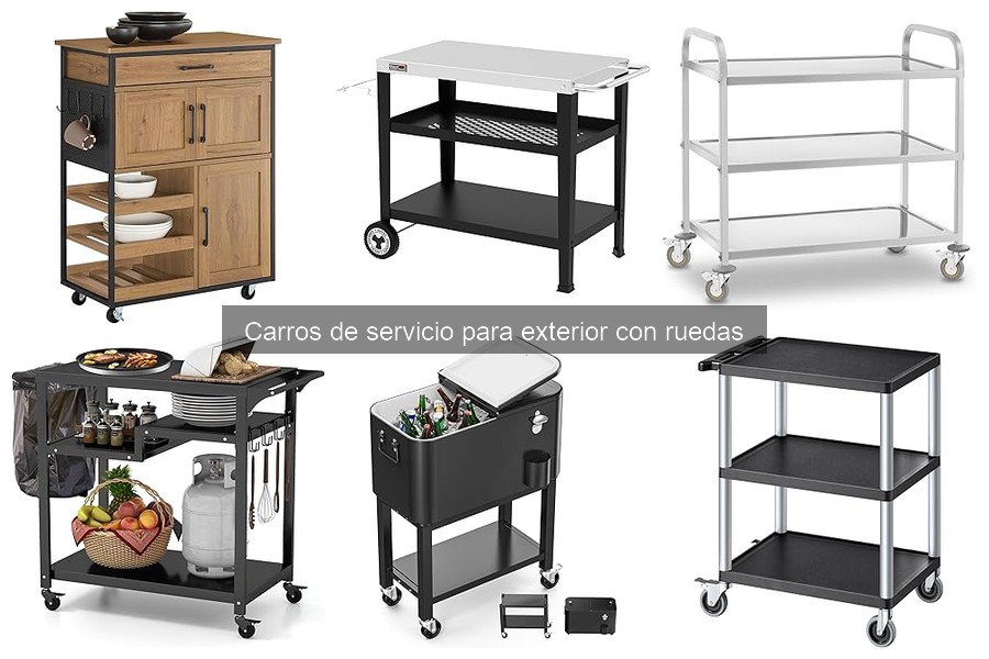 Cómo mantener tu carro de servicio para exterior con ruedas