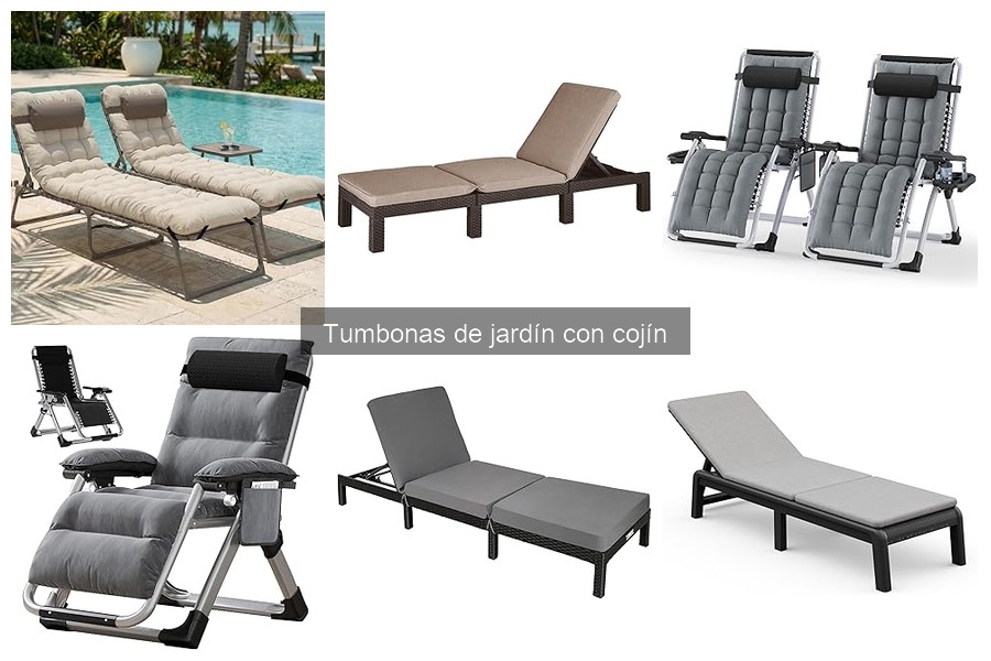 ** Cómo mantener tumbonas de jardín con cojín para mayor durabilidad