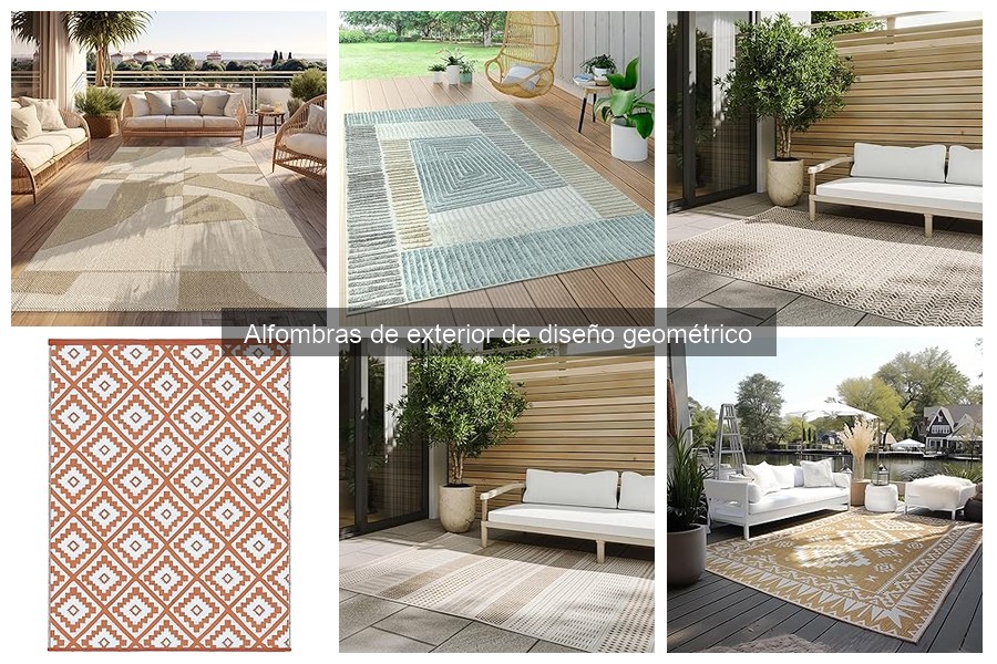 Cómo mantener una alfombra de exterior geométrica en perfecto estado