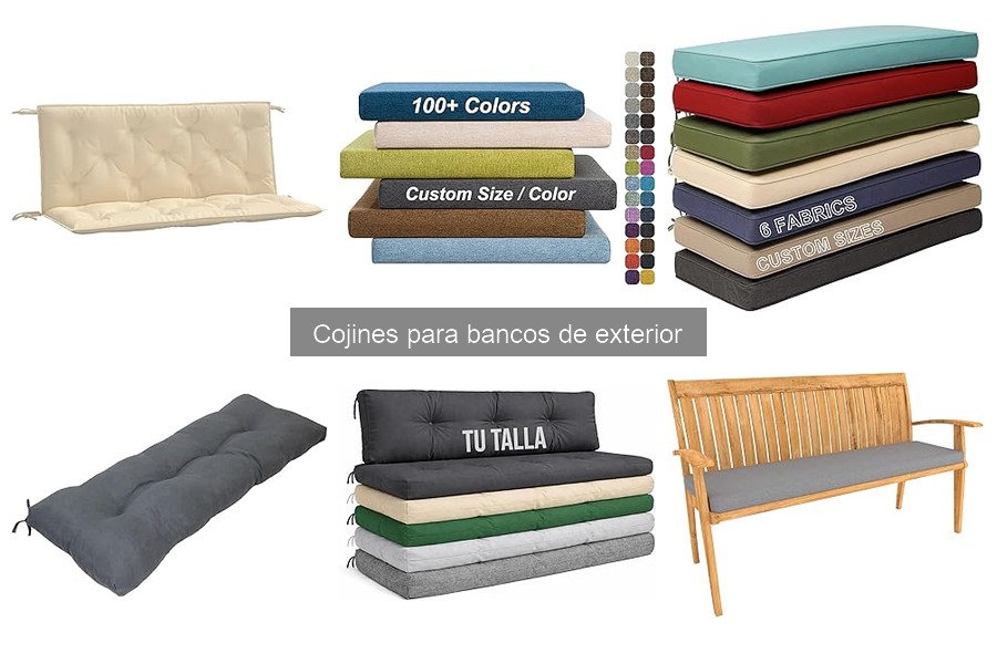 Cómo mantener y limpiar cojines para bancos de exterior
