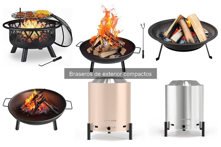 Cómo usar un brasero exterior compacto de manera segura