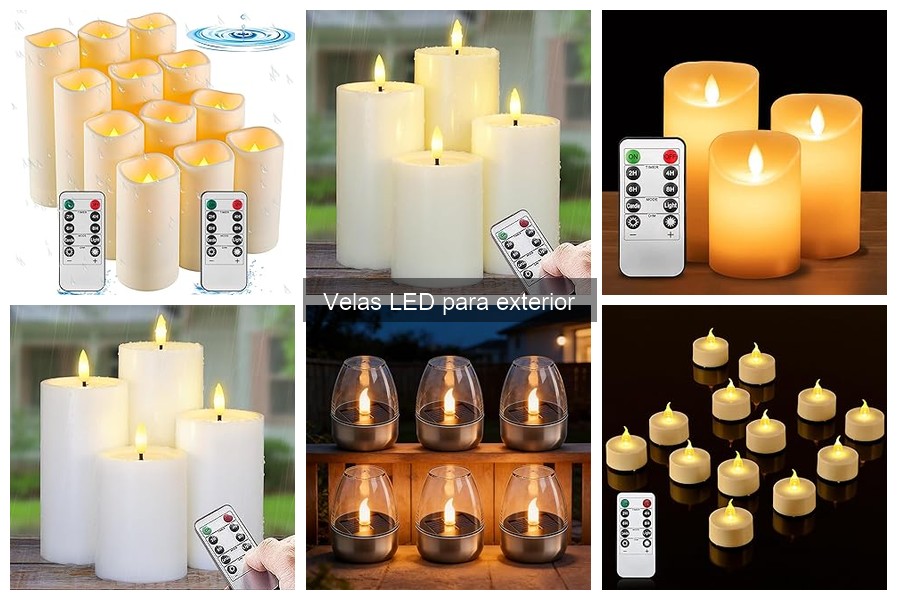 Cómo usar y colocar velas LED para exterior adecuadamente
