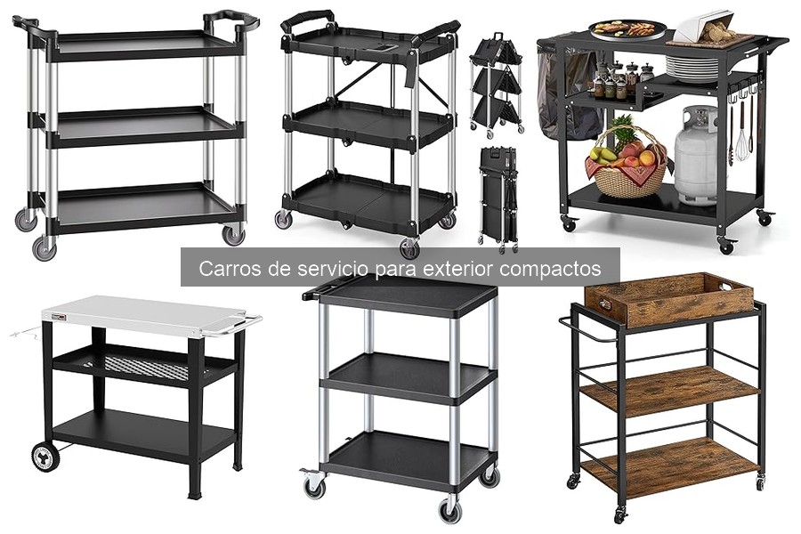 Cómo utilizar un carro de servicio compacto para exterior