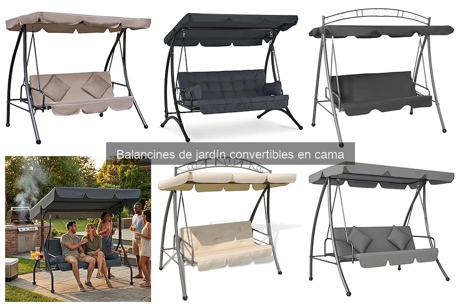 Comparativa: Balancines de jardín convertibles vs. tradicionales