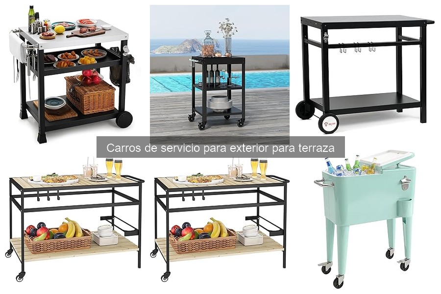 Comparativa: Carros de Servicio de Madera vs Metal para Exterior
