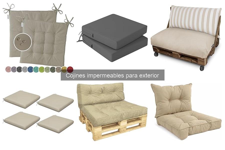 Comparativa: Cojines impermeables vs. tradicionales para exterior