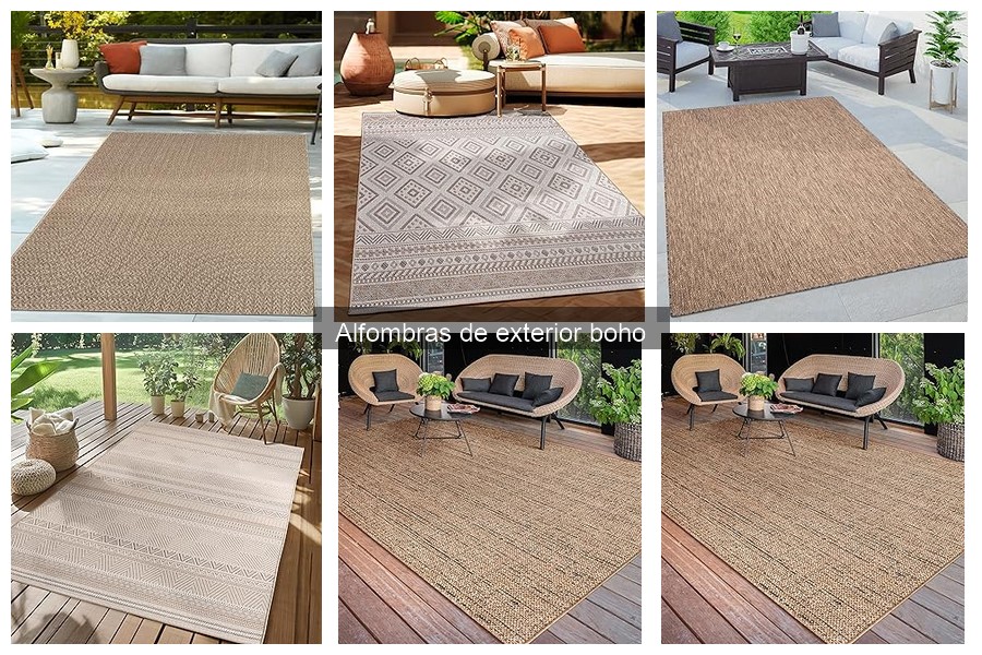 Comparativa de Alfombras Boho y Otros Estilos para Exterior