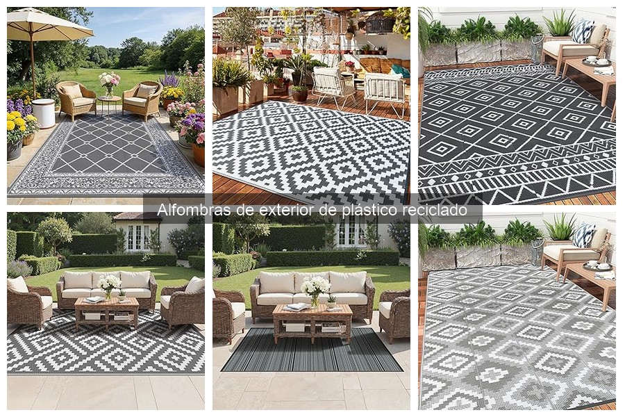 Comparativa de alfombras de exterior: plástico reciclado vs otros materiales