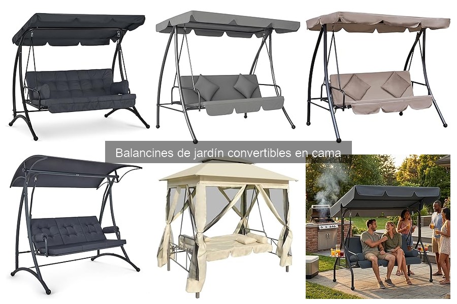 Comparativa de Balancines de Jardín Convertibles en Cama