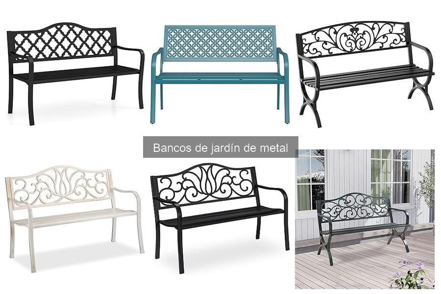 Comparativa de bancos de jardín de metal: opiniones y precios