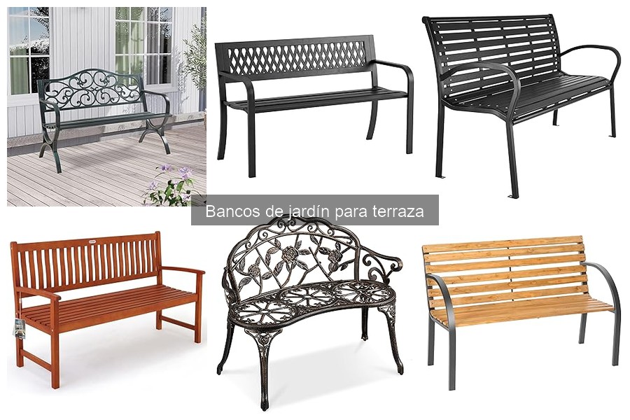 Comparativa de bancos de jardín: madera, metal y plástico