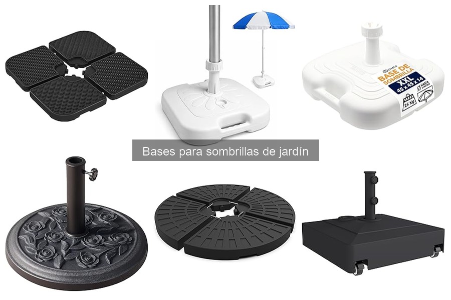 Comparativa de Bases para Sombrillas de Jardín 2023