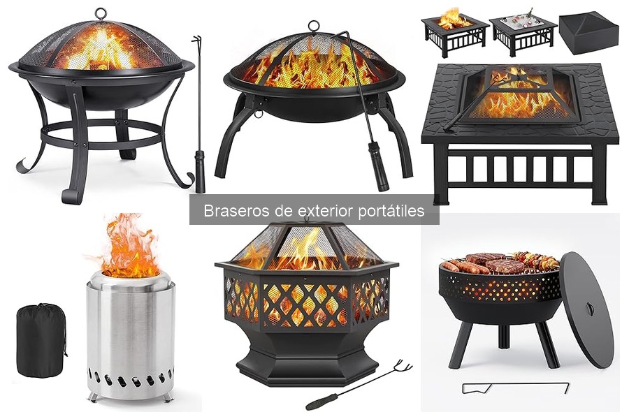 Comparativa de braseros portátiles para exteriores: calidad y precio