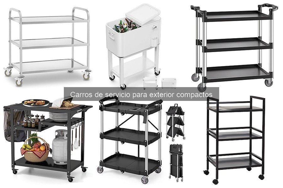 Comparativa de carros de servicio compactos y grandes