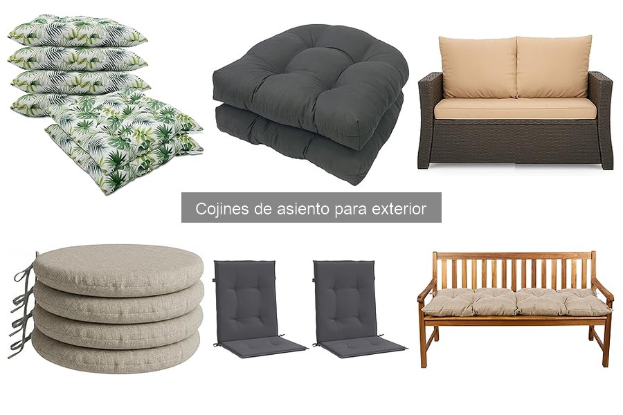 Comparativa de cojines de asiento para exterior: Mejores opciones