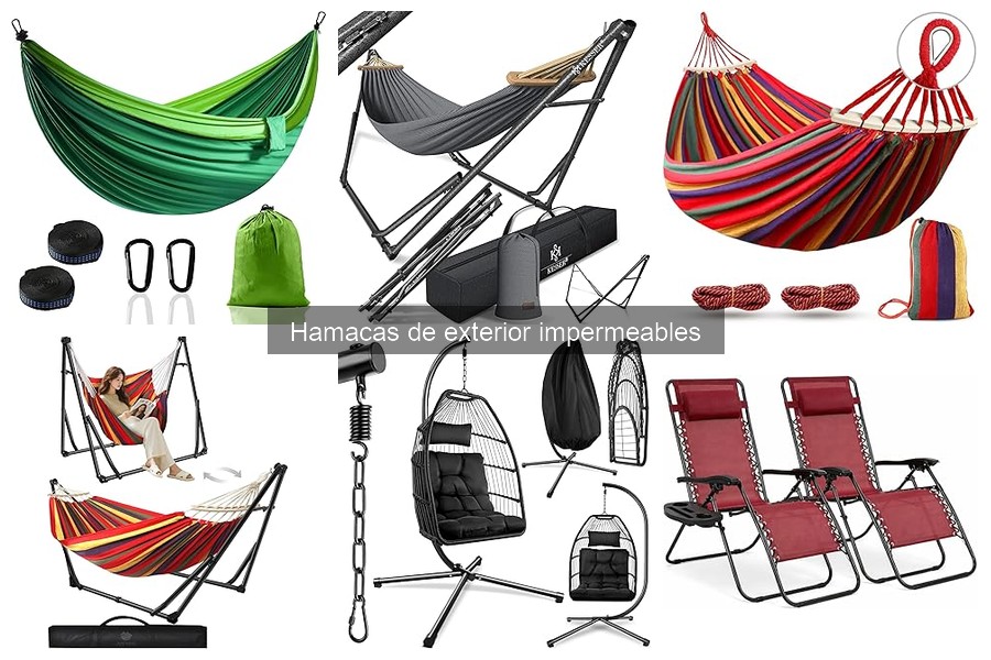 Comparativa de hamacas de exterior impermeables: calidad y precio