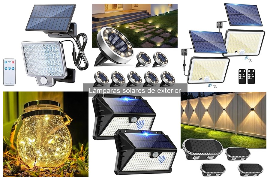 Comparativa de lámparas solares y convencionales para exteriores
