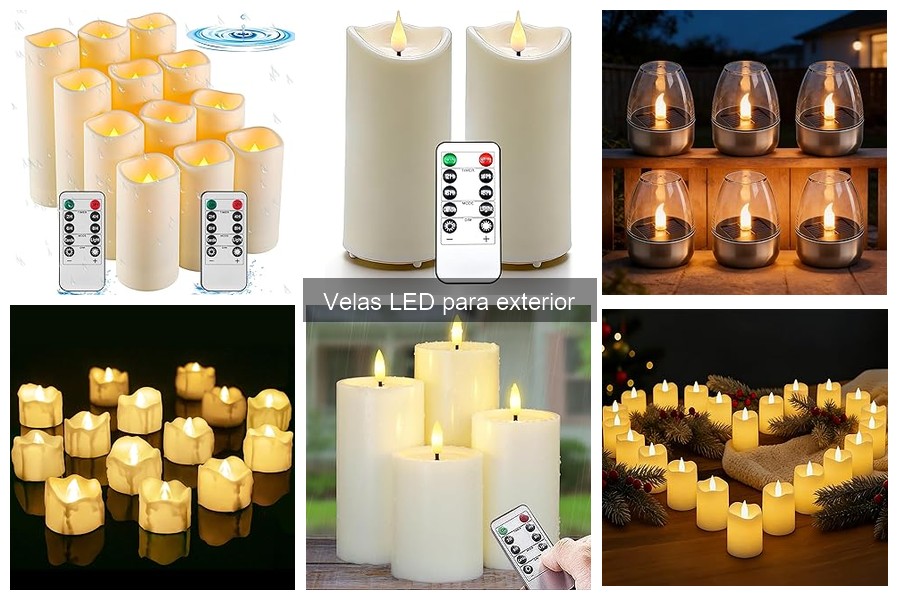 Comparativa de las Mejores Velas LED para Exterior