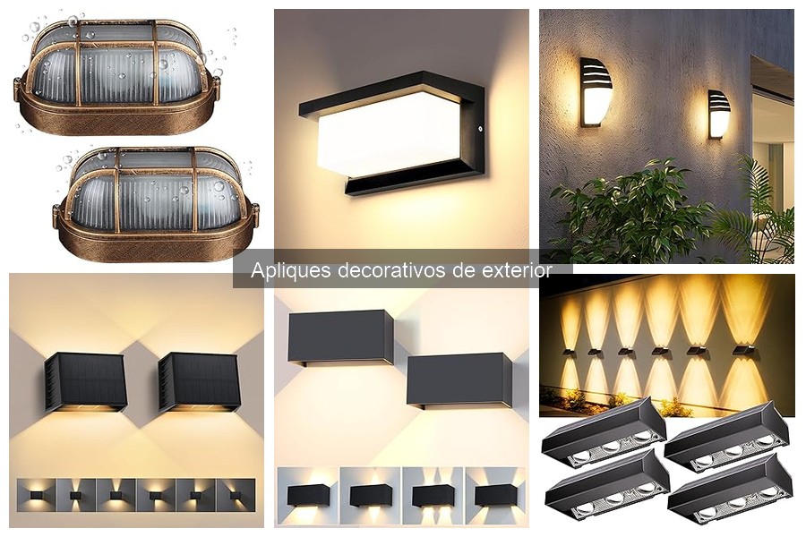 Comparativa de materiales en apliques decorativos de exterior
