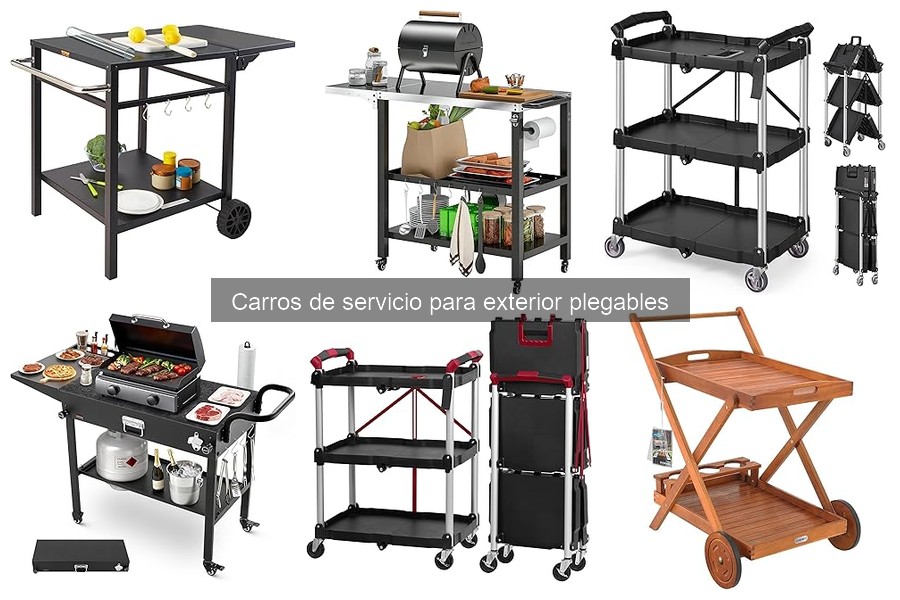 Comparativa de materiales en carros de servicio plegables