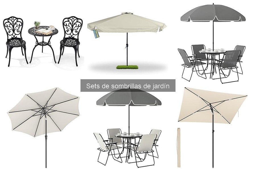 Comparativa de materiales en sombrillas de jardín