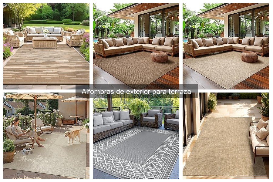 Comparativa de materiales para alfombras de exterior