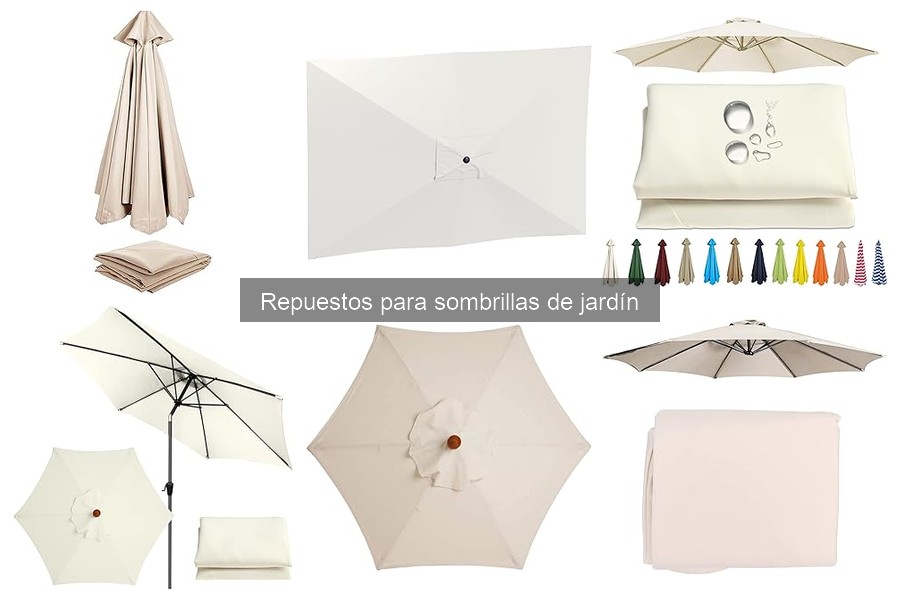 Comparativa de Materiales para Repuestos de Sombrillas de Jardín