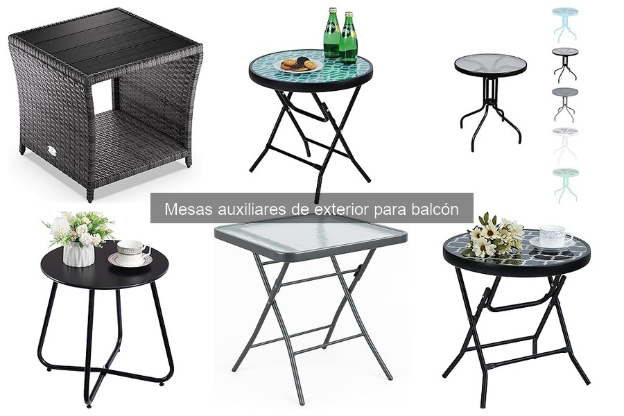 Comparativa de Mesas Auxiliares para Balcón: Mejores Marcas