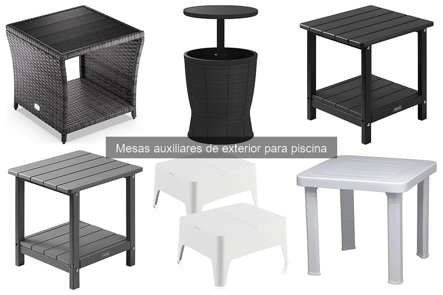 Comparativa de Mesas Auxiliares para Piscina: Marcas y Características