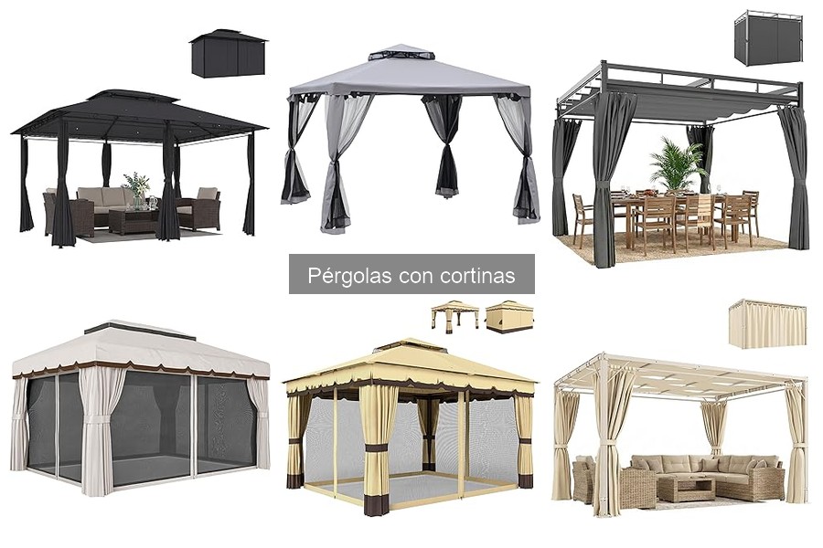 Comparativa de Pérgolas con Cortinas: Madera, Aluminio y PVC
