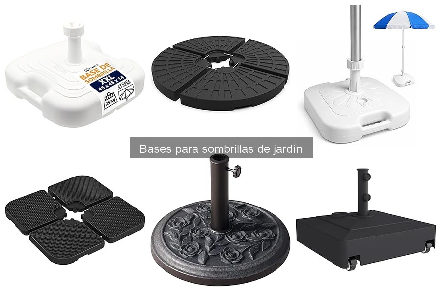 Comparativa de Precios de Bases para Sombrillas de Jardín