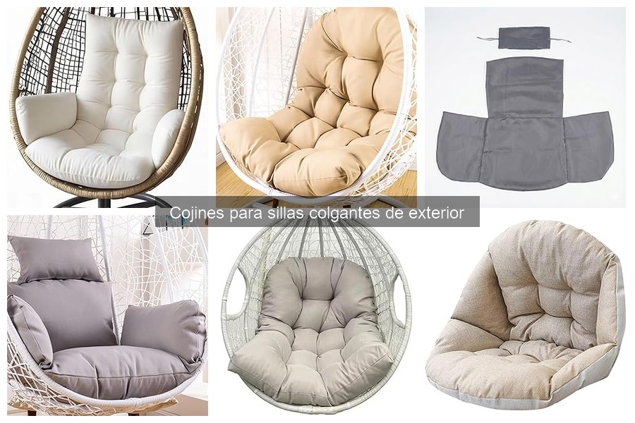 Comparativa de precios de cojines para sillas colgantes