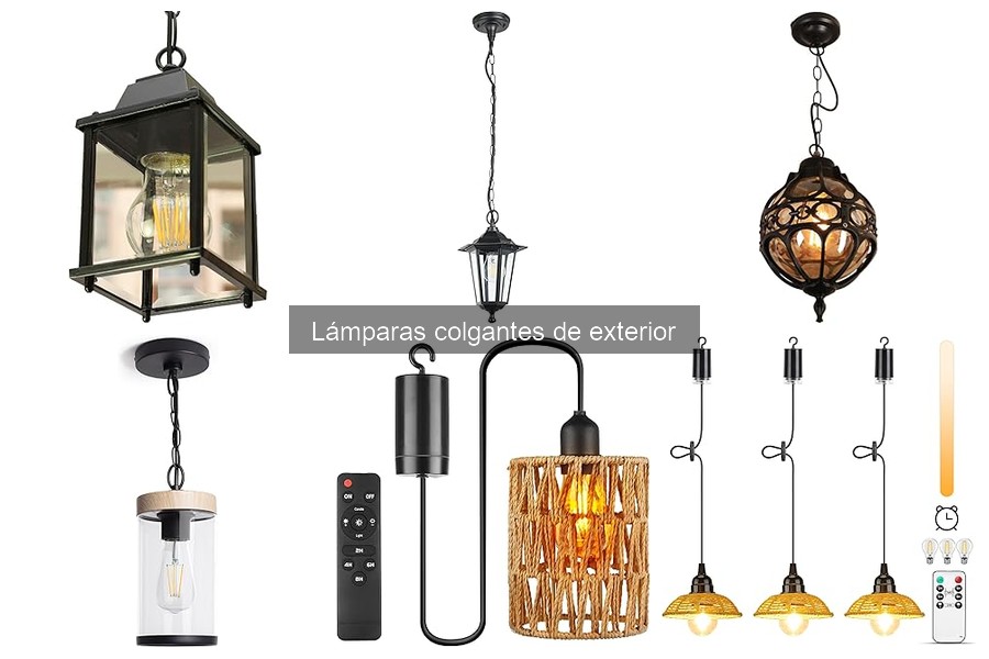 Comparativa de precios de lámparas colgantes de exterior