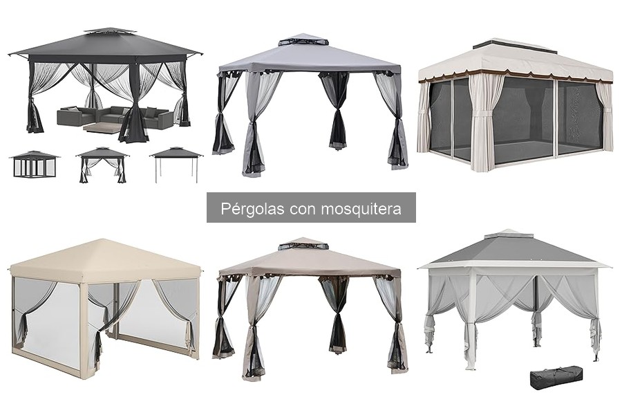 Comparativa de precios de pérgolas con mosquitera en Amazon