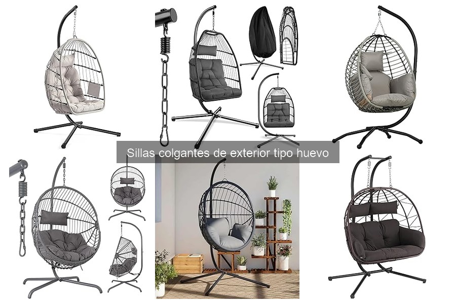 Comparativa de precios de sillas colgantes tipo huevo