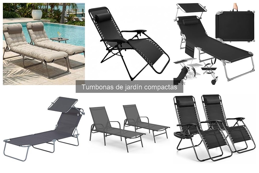 Comparativa de precios de tumbonas de jardín compactas