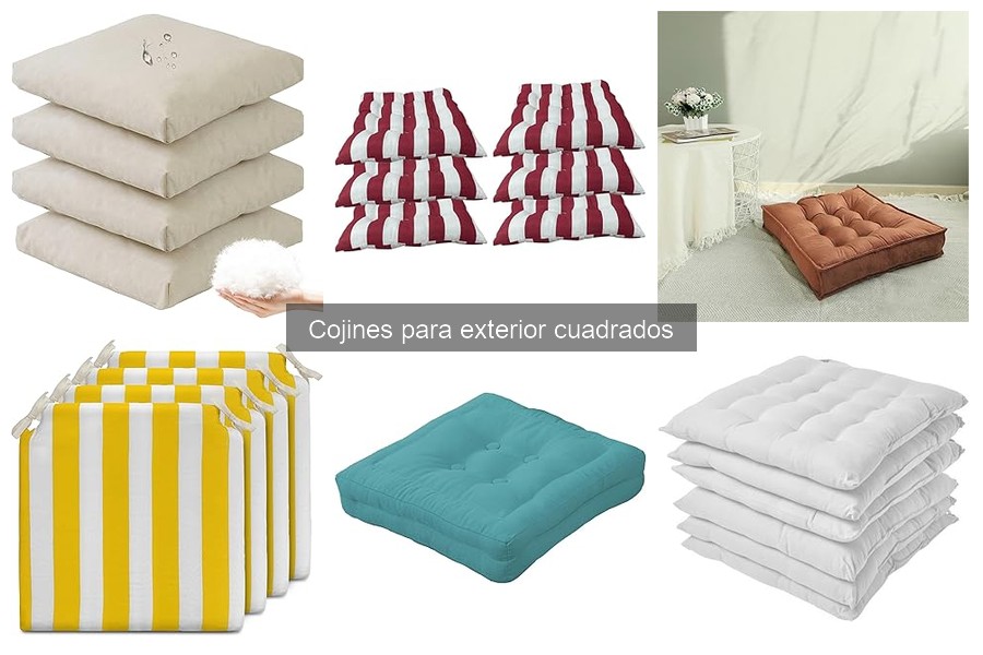 Comparativa de precios en cojines cuadrados para exterior