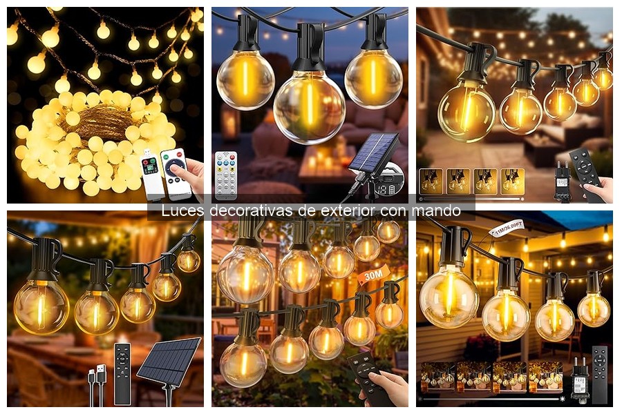 Comparativa de precios: Luces decorativas de exterior con mando