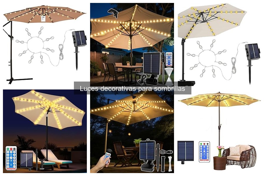 Comparativa de precios: luces decorativas para sombrillas