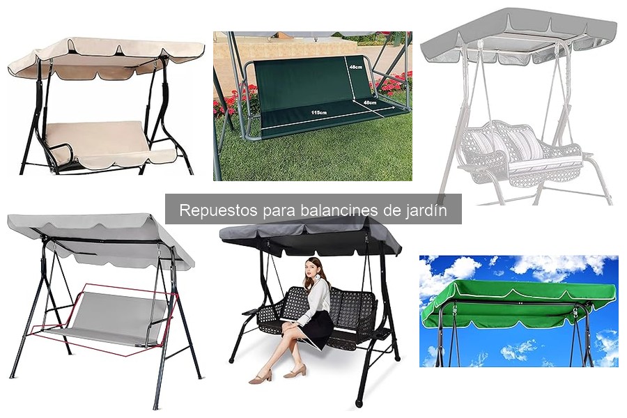 Comparativa de repuestos para balancines de jardín