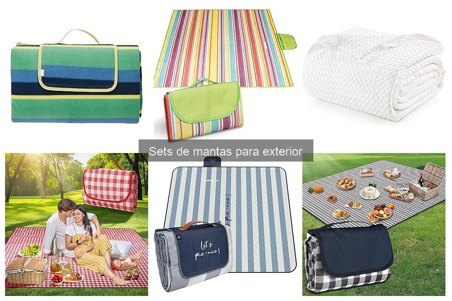 Comparativa de sets de mantas para exterior: mejores marcas