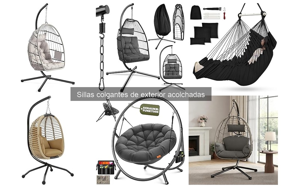 Comparativa de Sillas Colgantes de Exterior Acolchadas
