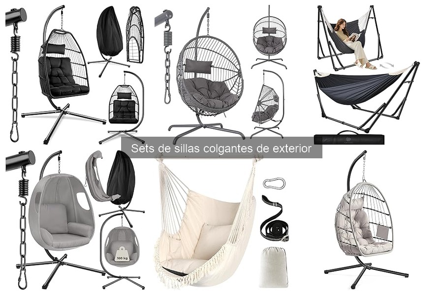 Comparativa de Sillas Colgantes de Exterior: Tectake vs SONGMICS