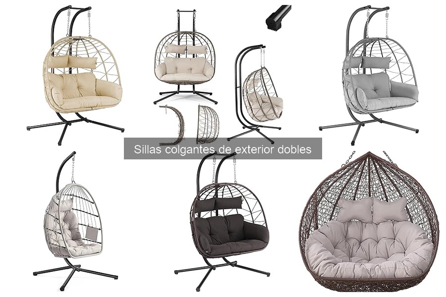 ** Comparativa de Sillas Colgantes Dobles para Exterior
