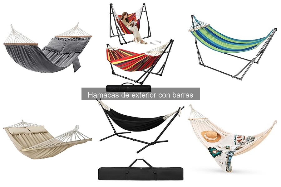 Comparativa: Hamacas de exterior con barras vs sin barras