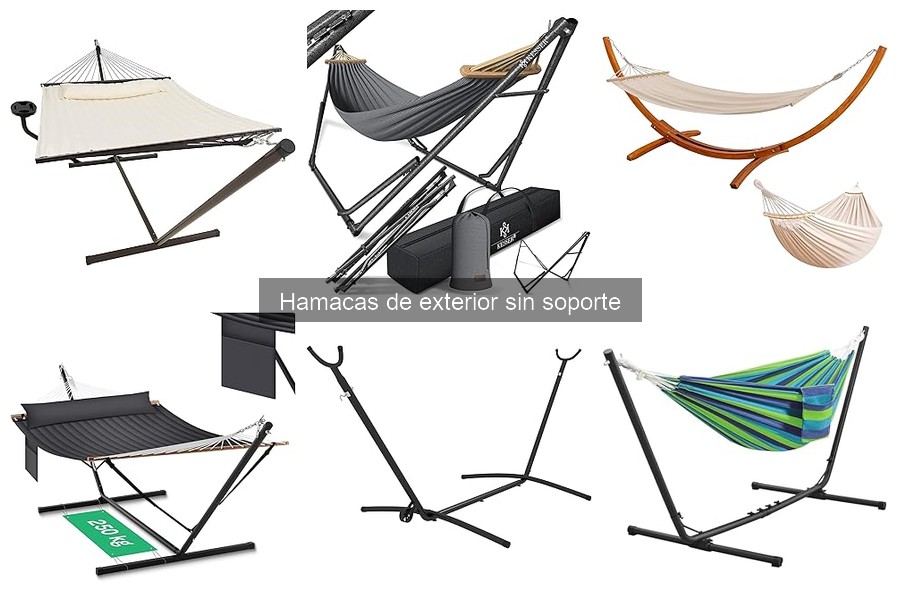 Comparativa: Hamacas de exterior con y sin soporte