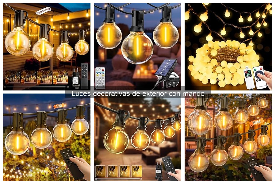 Comparativa: Luces decorativas de exterior con mando vs. tradicionales